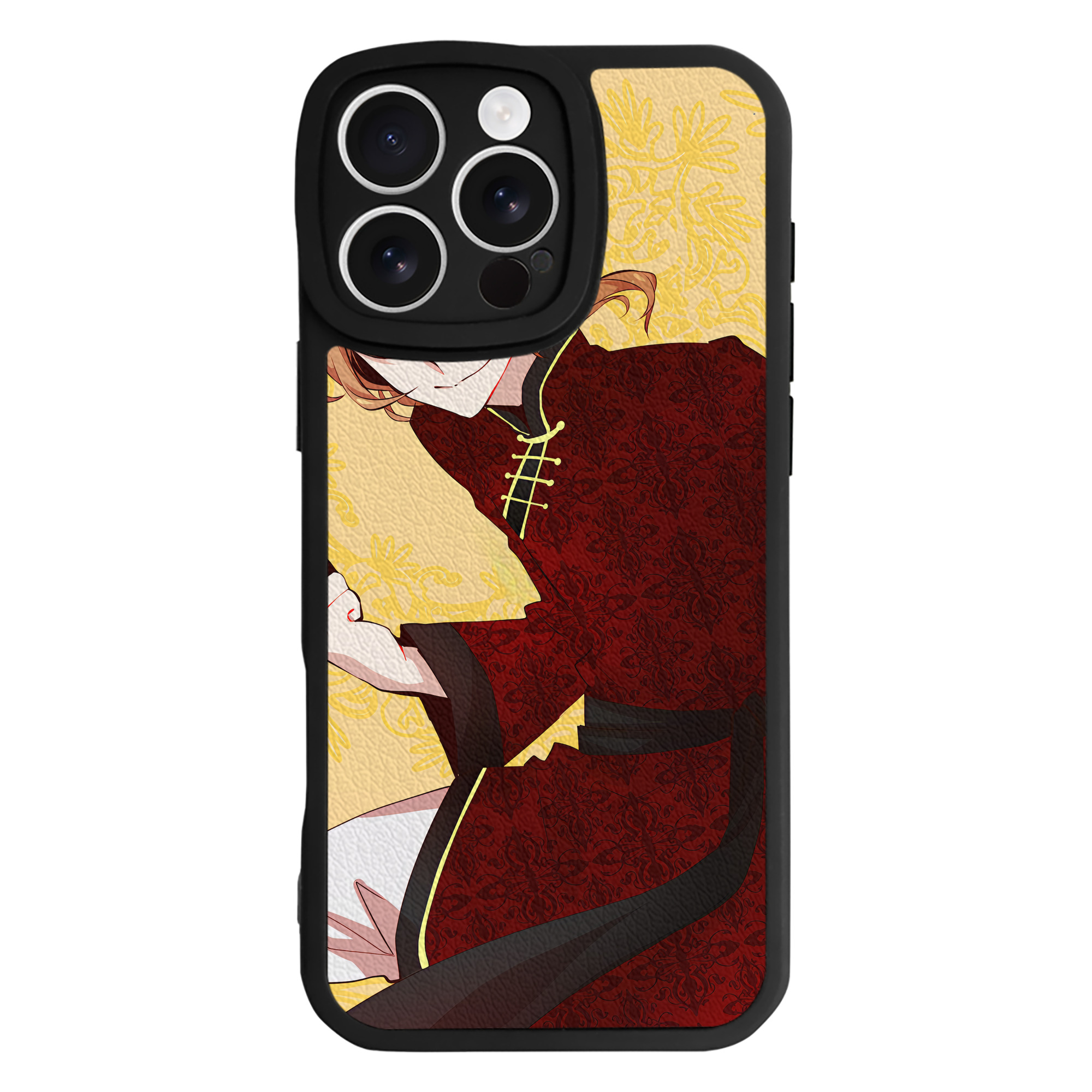 （画像用） 文豪ストレイドッグス Bungo Stray Dogs 【iPhone 16シリーズ対応】シリコンスマホケース（レザー調） 材質：シリコン
